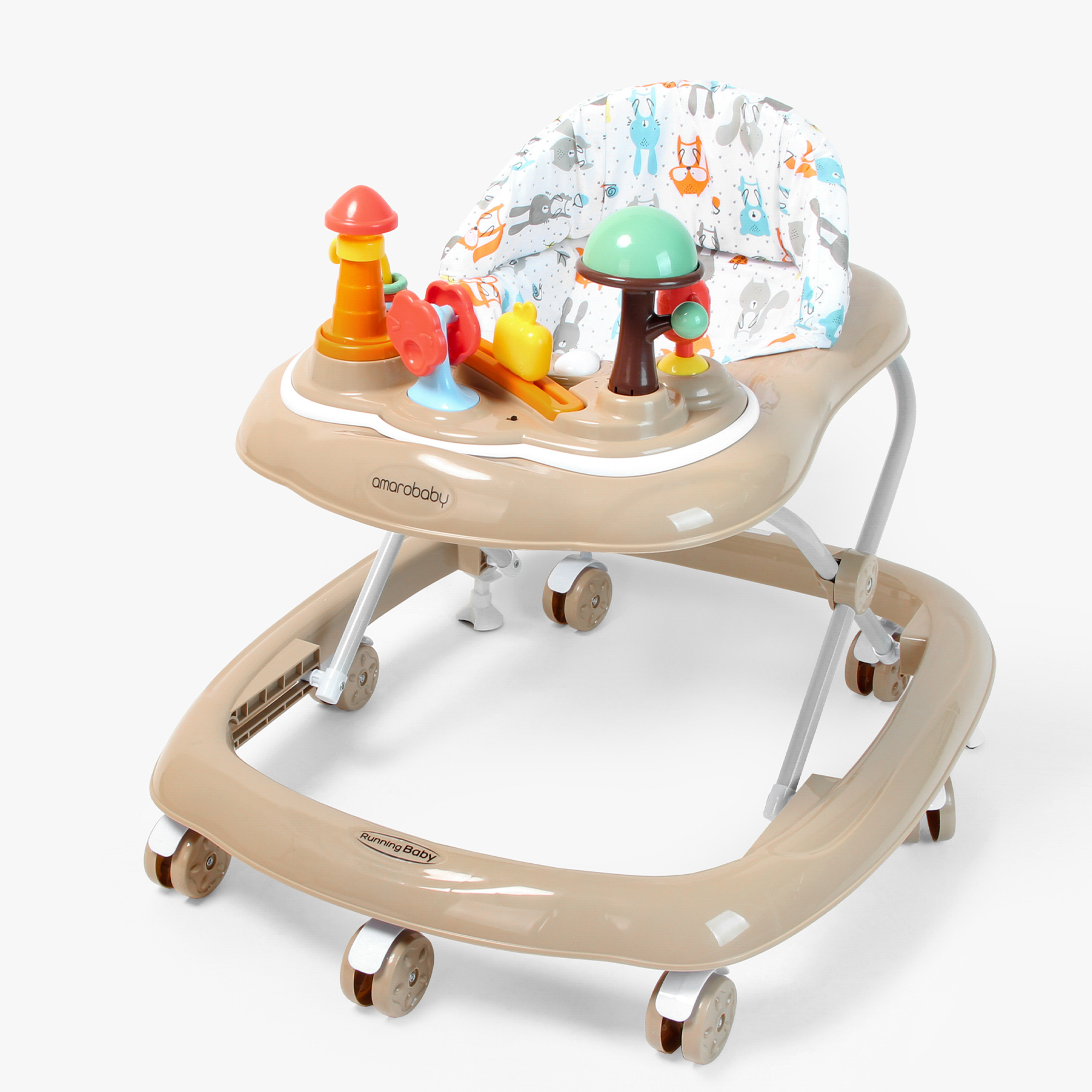 Ходунки Amarobaby Running Baby коричневый - фото 18