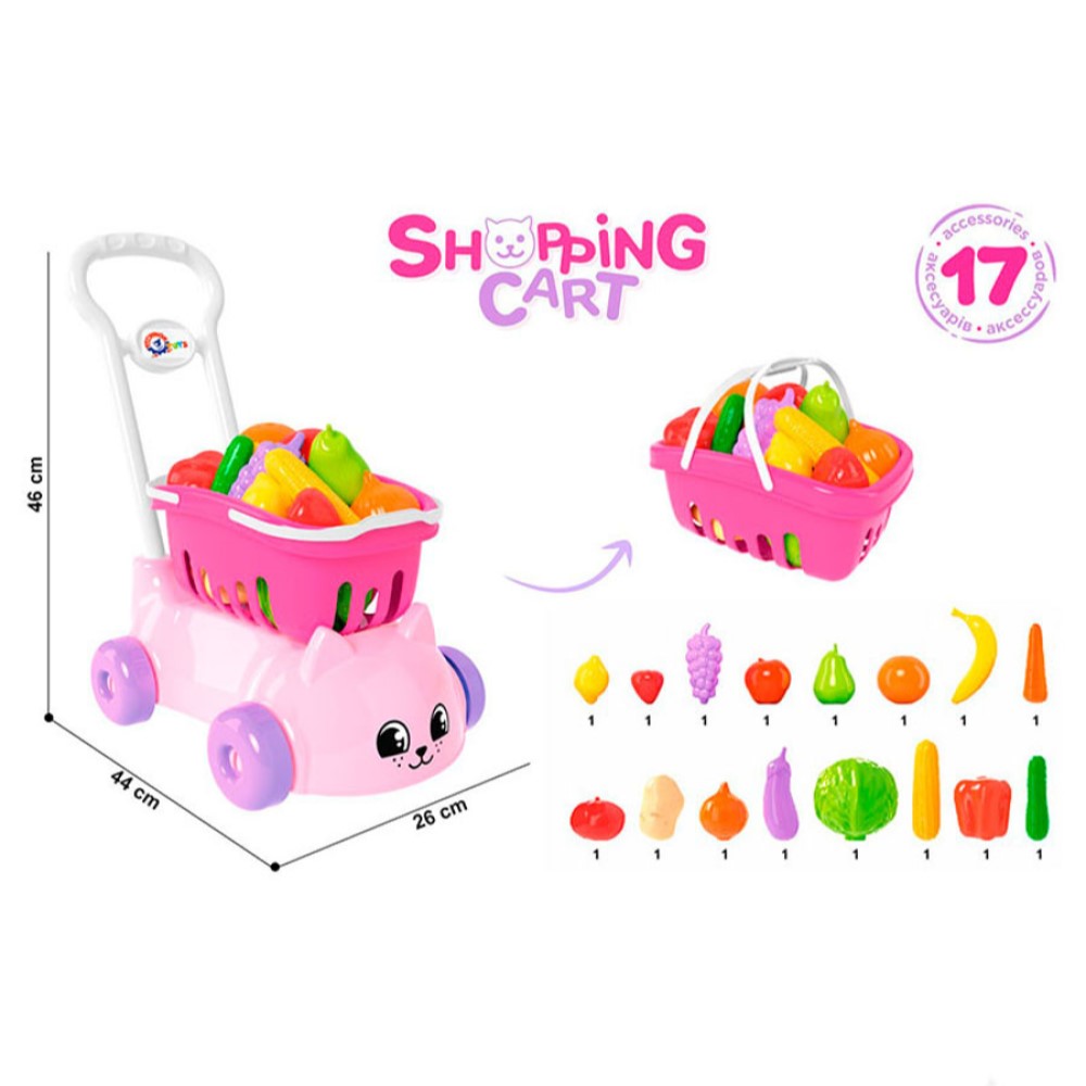 Игровой набор Технок продукты, тележки и корзинки - фото 3