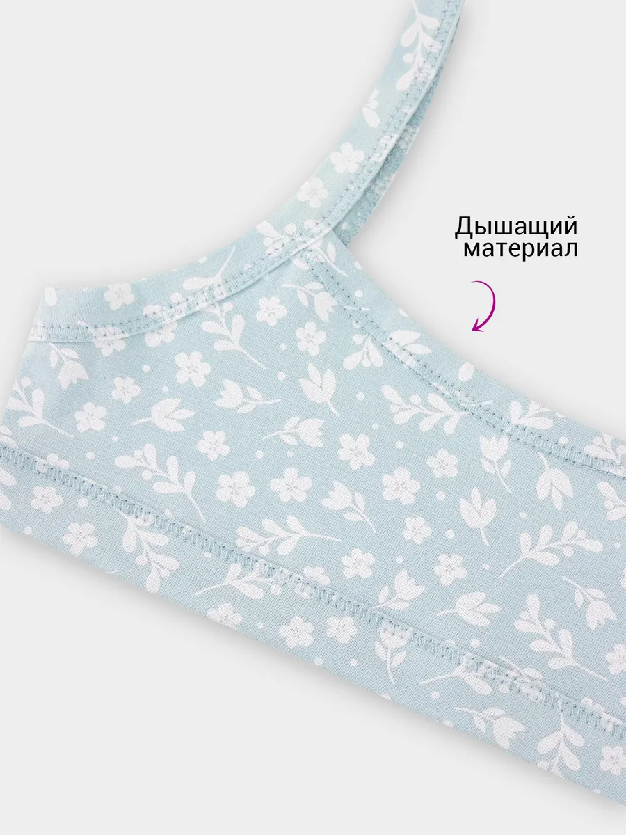 Топ Mark Formelle (Марк Формэль) 517715/цветы на голубом - фото 4