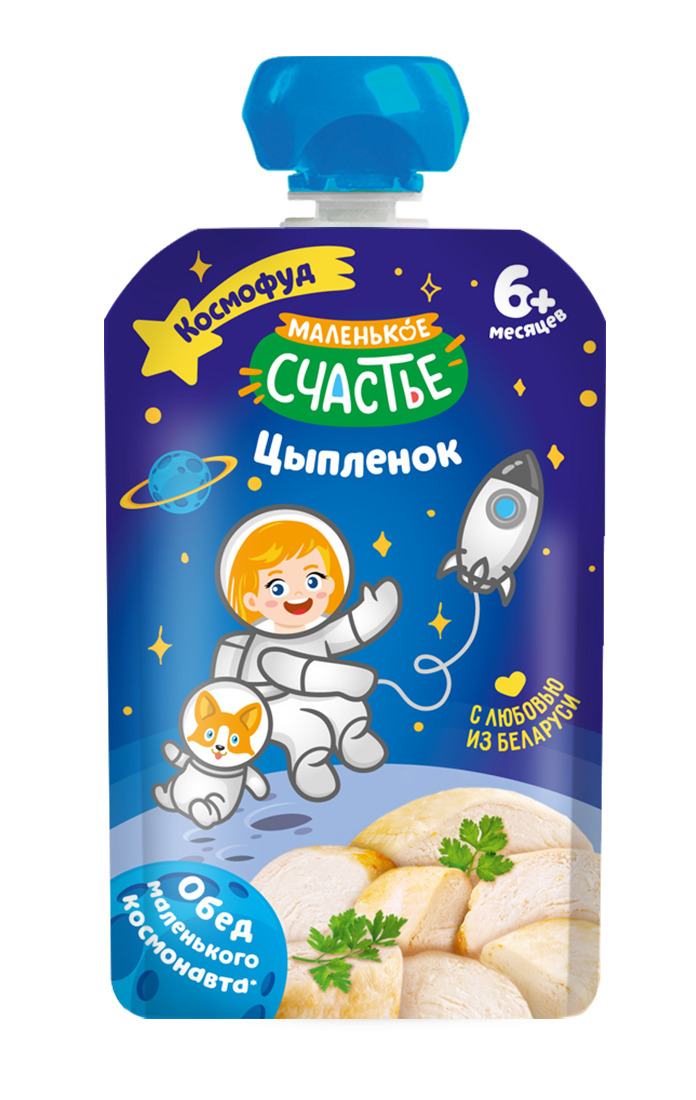 Пюре Маленькое счастье Цыпленок с 8 мес 80 г - фото 1