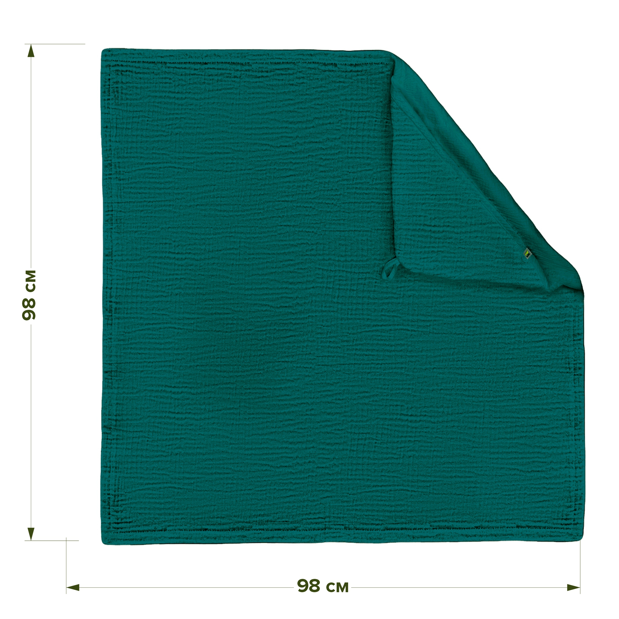 Полотенце уголок Фабрика Бамбук с капюшоном (уголком) 98 x 98 см - фото 3