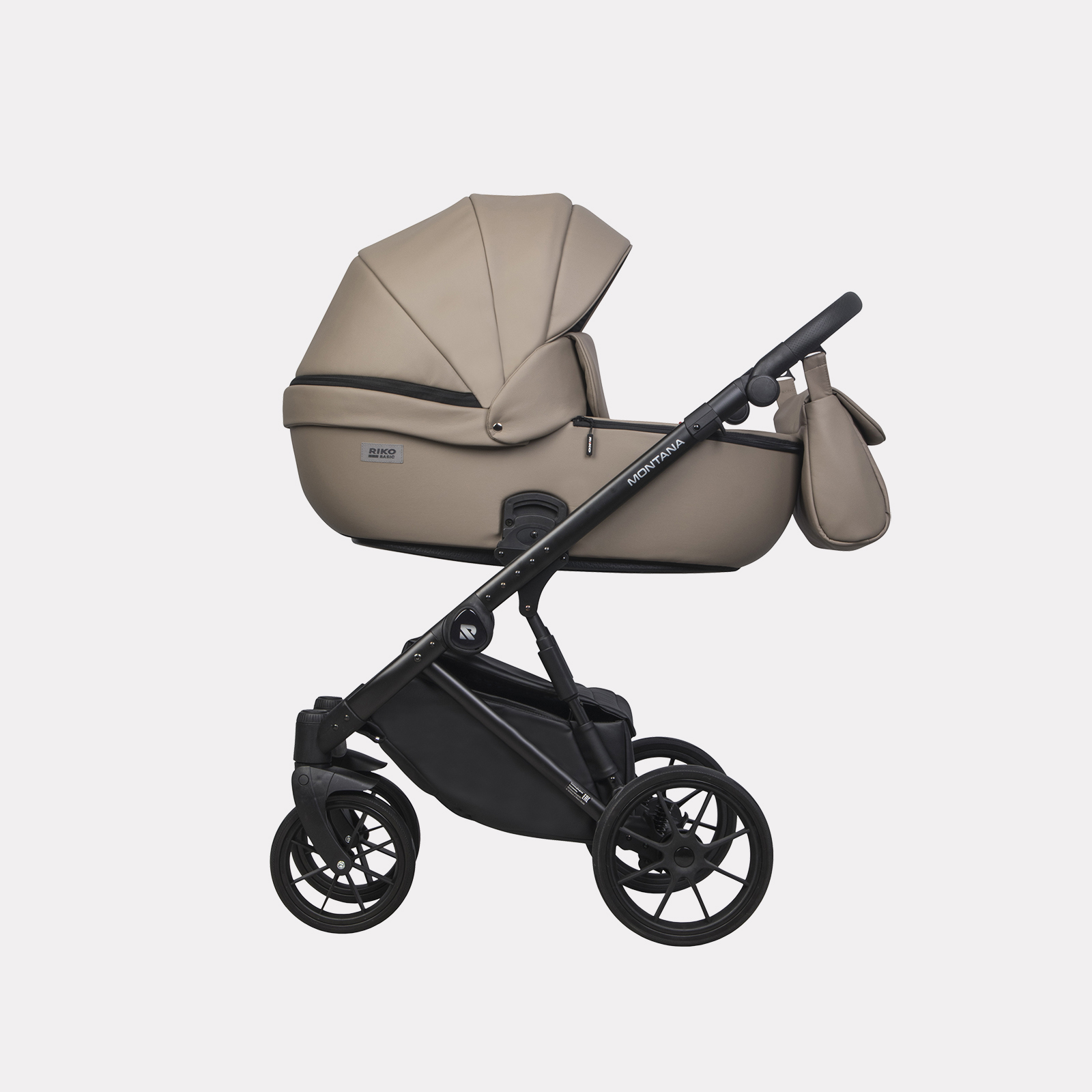 Коляска 3в1 Riko Basic Montana Ecco бежевый - фото 3