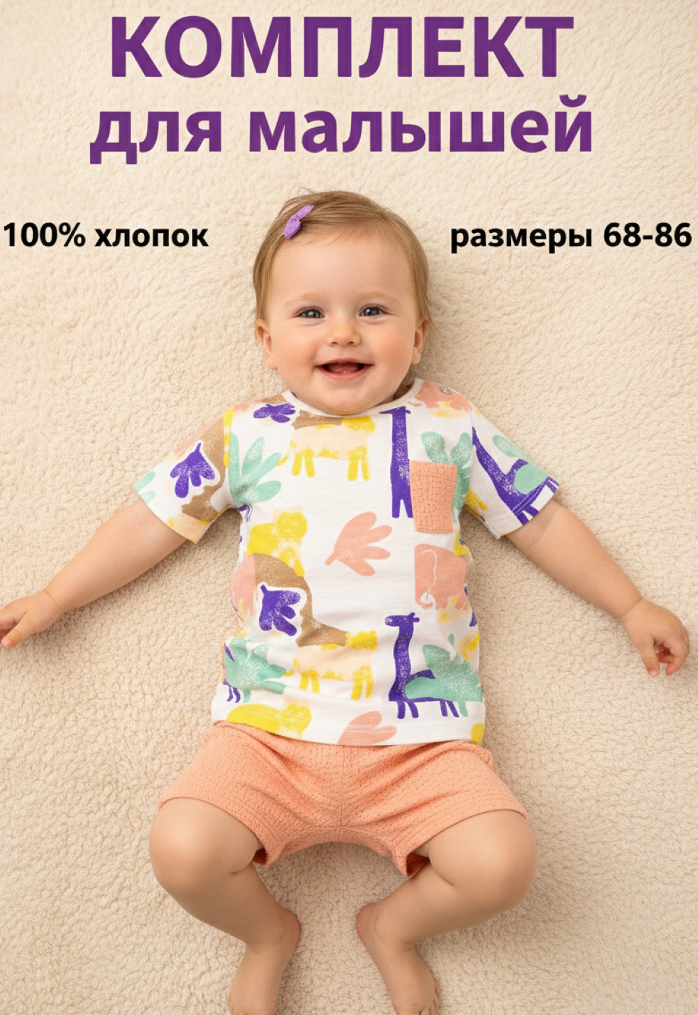 Футболка и шорты Deiko Baby LG7521 - фото 2