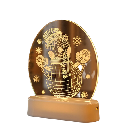 Светильник-LED ZDK Homium Glow Art Снеговик размер 13*3*17см теплый свет