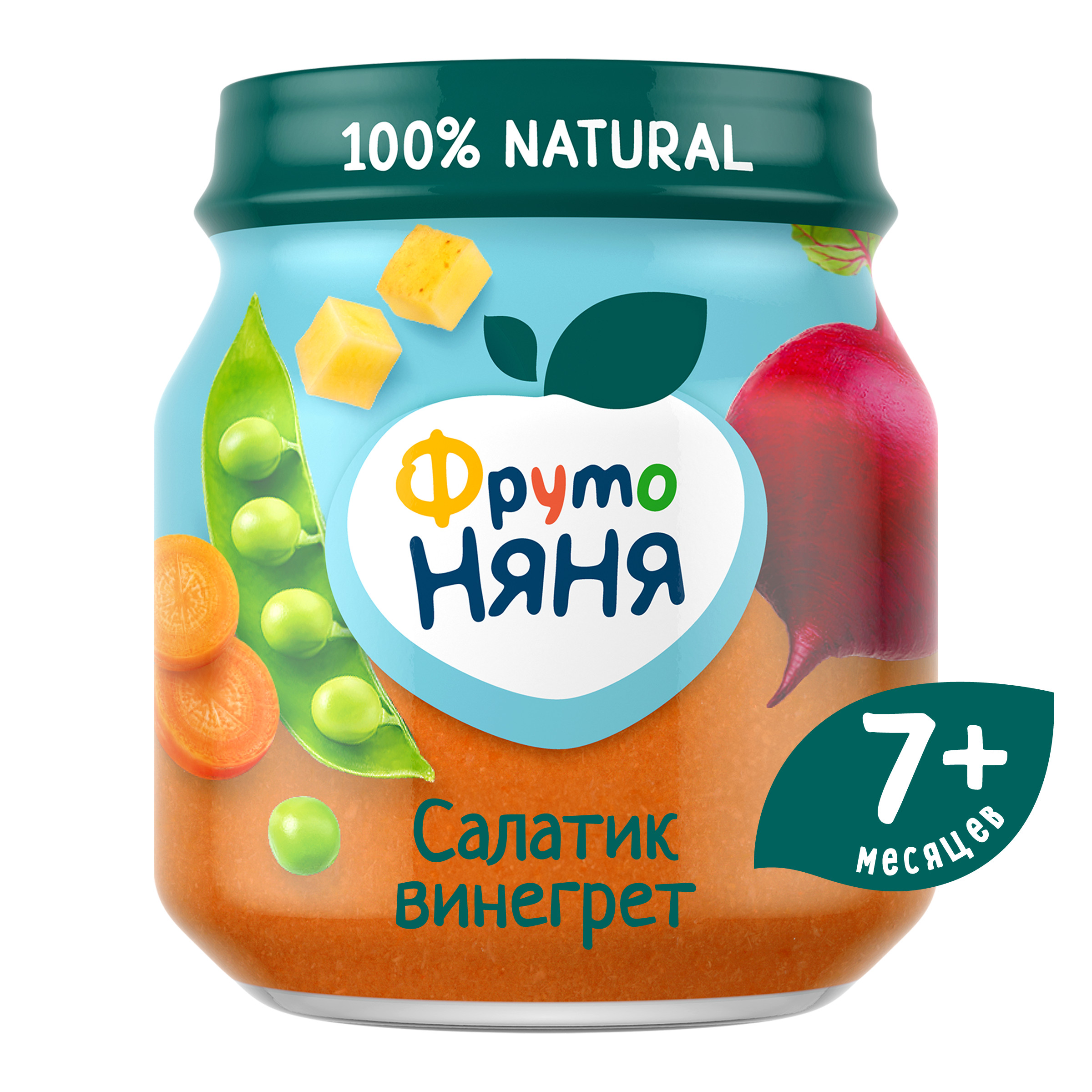 Пюре ФрутоНяня Салатик винегрет с 7 мес 110 г - фото 1