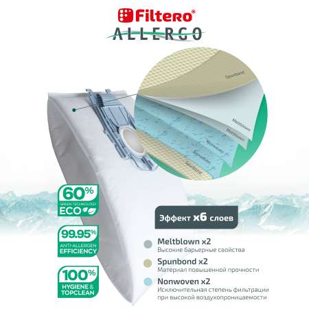 Пылесборники Filtero SIE 05 синтетические Allergo 4 шт