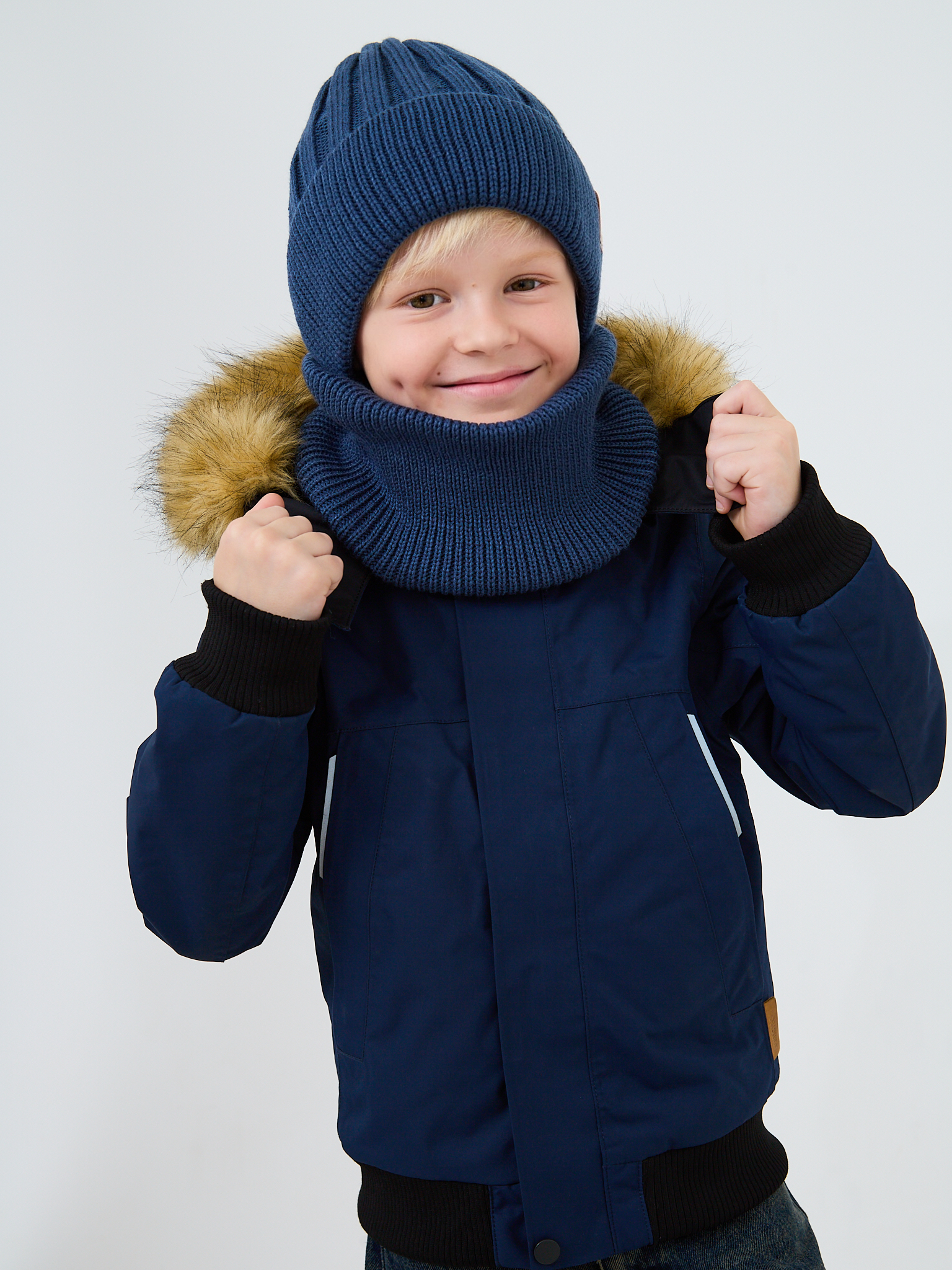 Шапка и снуд NYCkids NYC-H-54-WIDEstr-jeans - фото 13