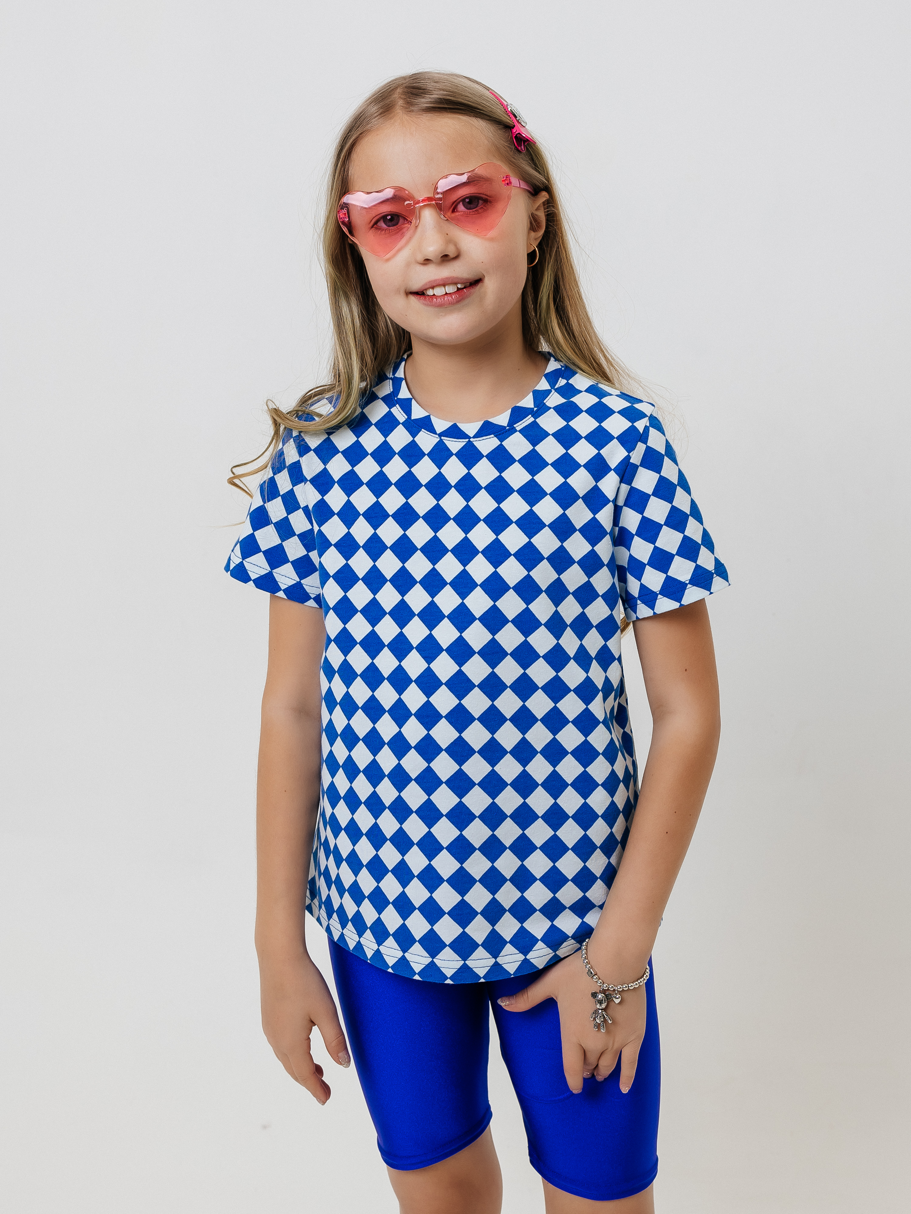 Футболка Селтекс Ю_ФК34 ромбы электрик - фото 17