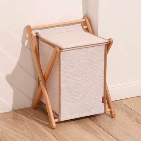 Корзина с крышкой CASY HOME 23х23х32 см BR-042