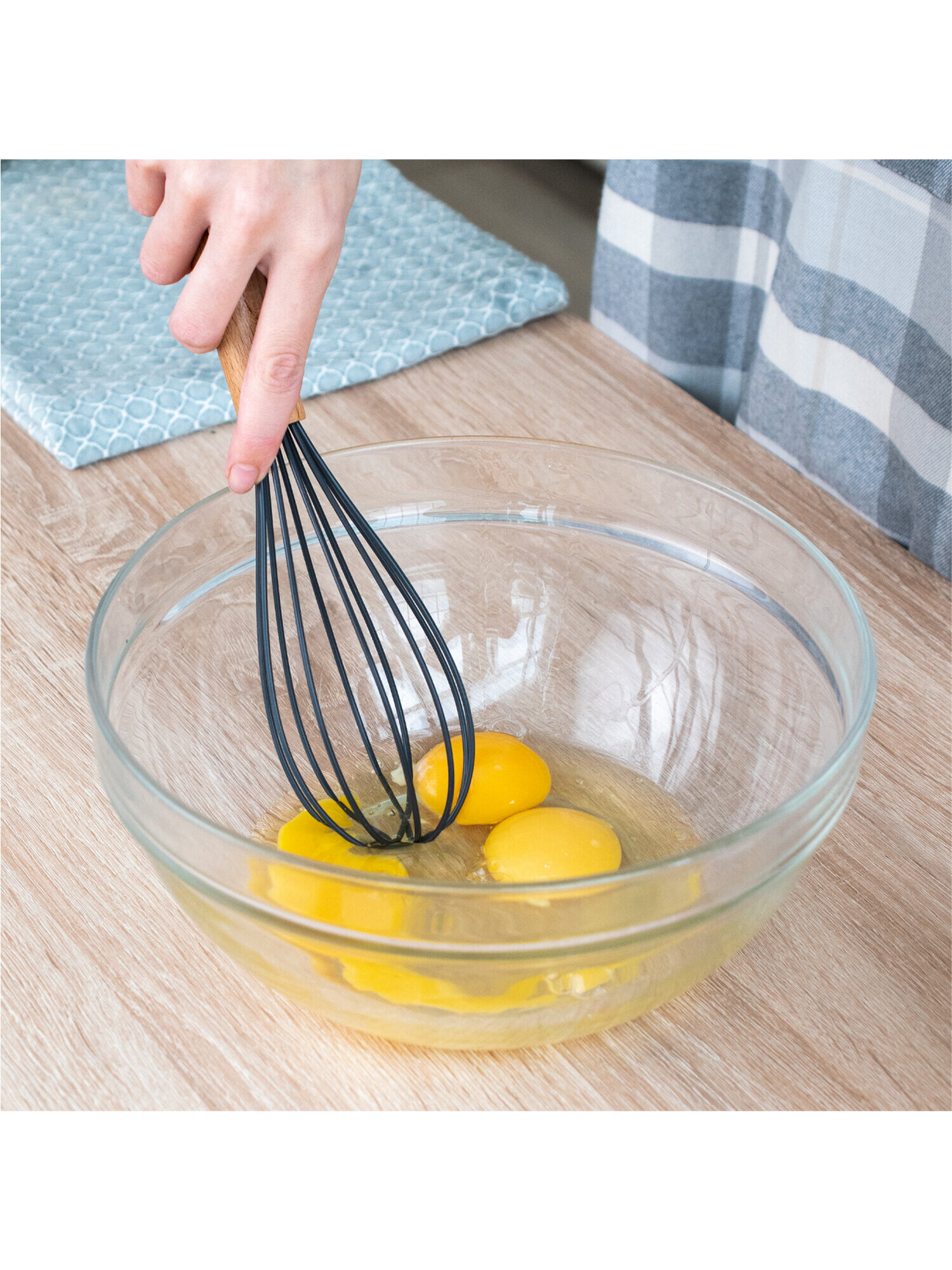 Набор кухонных принадлежностей DASWERK силиконовые с деревянными ручками 12 в 1 - фото 10