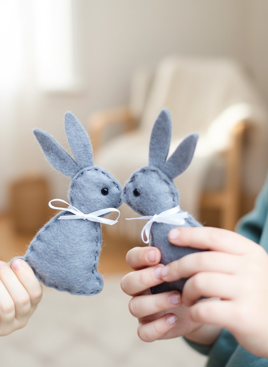 Набор для творчества HappyLine шитье Пасхальные зайчики - фото 6