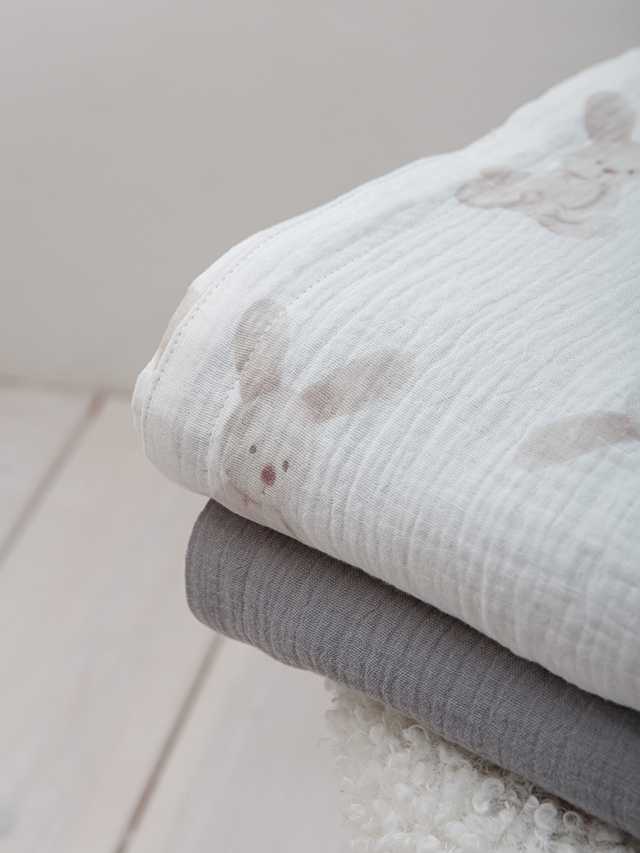 Плед ЛетиПташка Серый 95 x 130 см хлопок - фото 9