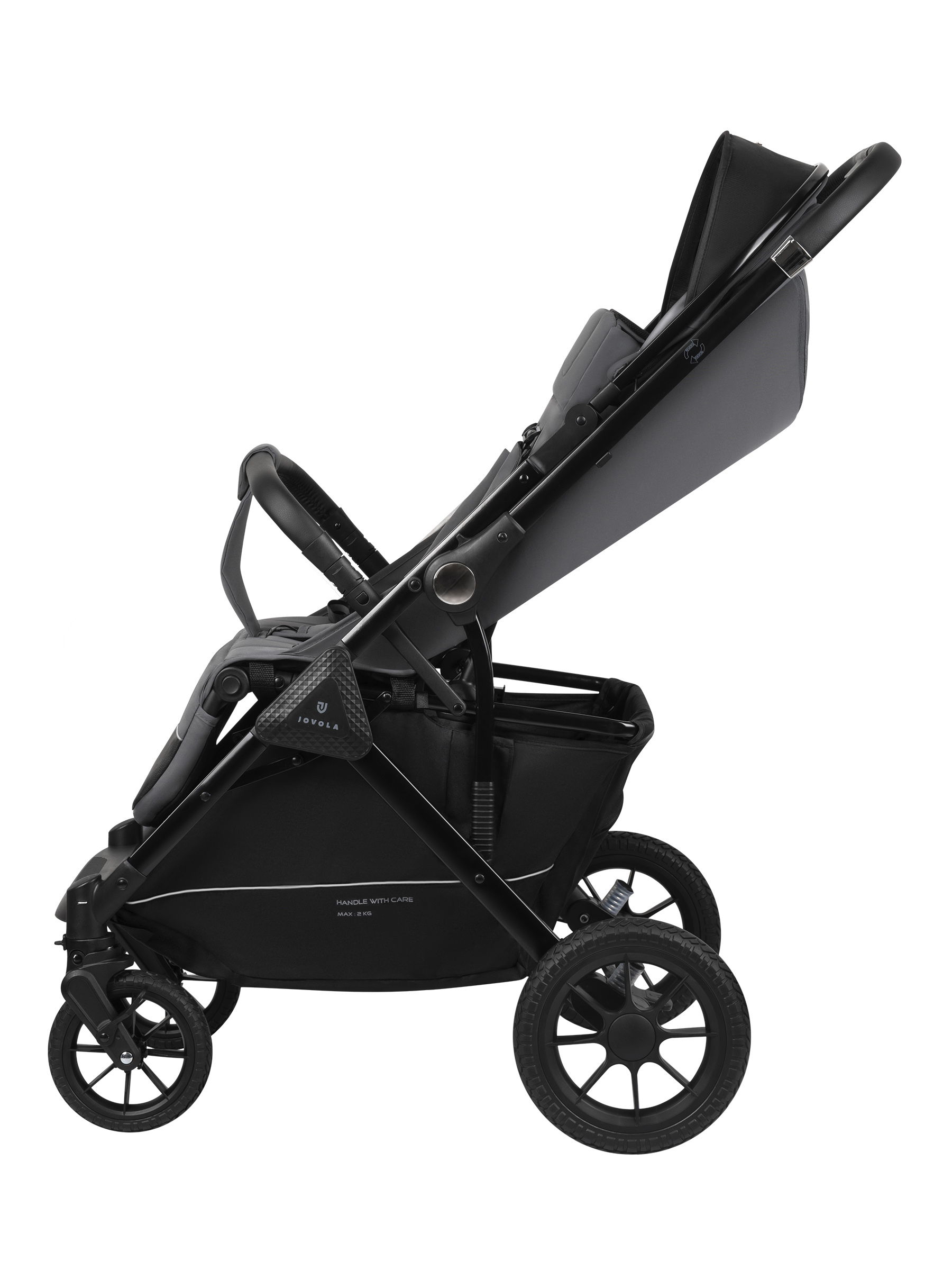 Коляска прогулочная JOVOLA Magma Plus темно-серый - фото 20