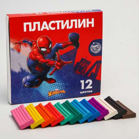 Пластилин Marvel 12 цв.