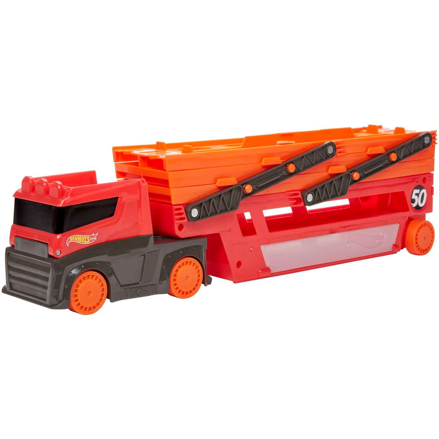 Грузовик Hot Wheels Мега оранжевый GHR48 - фото 7