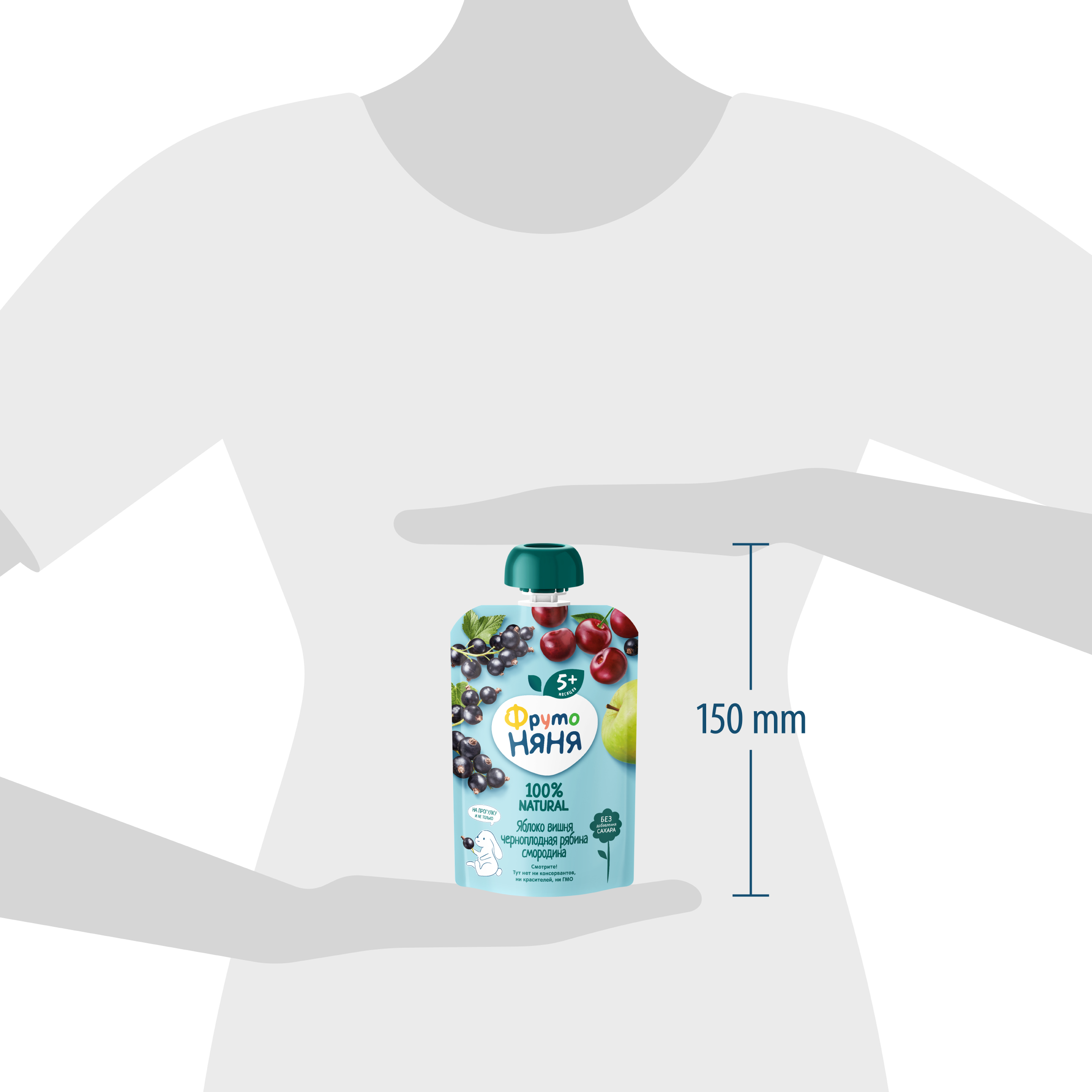 Десерт ФрутоНяня Яблоко-вишня-рябина с 5 мес 90 г - фото 11