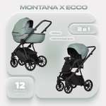 Коляска 2в1 Riko Basic Montana X Ecco зеленый