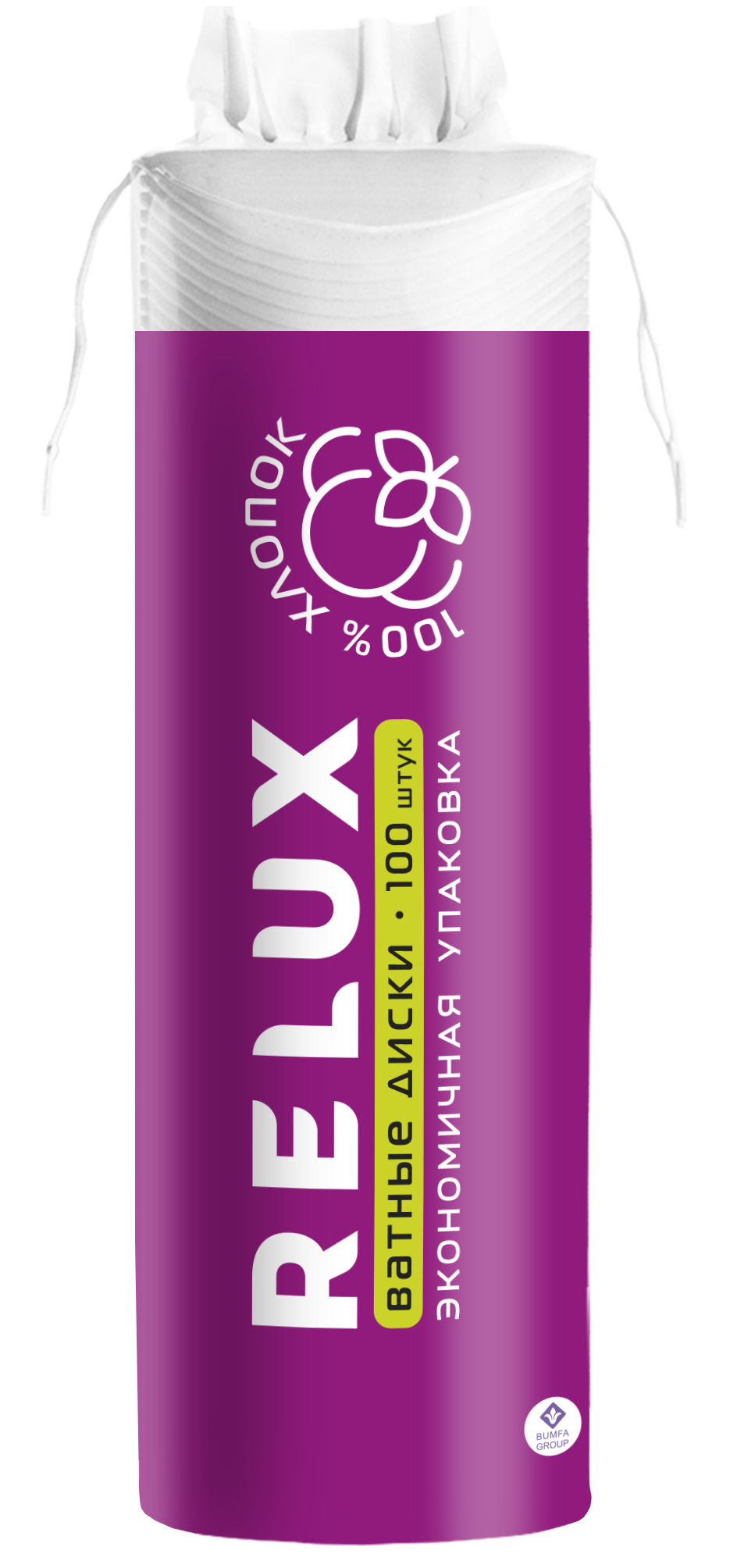 Ватные диски RELUX 100 шт. - фото 1
