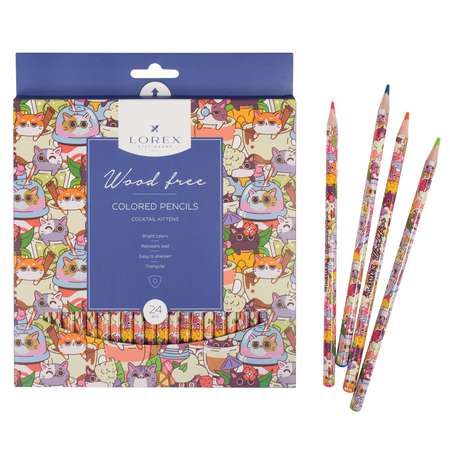 Карандаши цветные Lorex Stationery 24 шт.