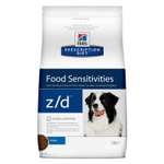 Корм для собак HILLS 3кг Prescription Diet z/d Food Sensitivities для здоровья кожи и при аллергии и заболеваниях кожи сухой
