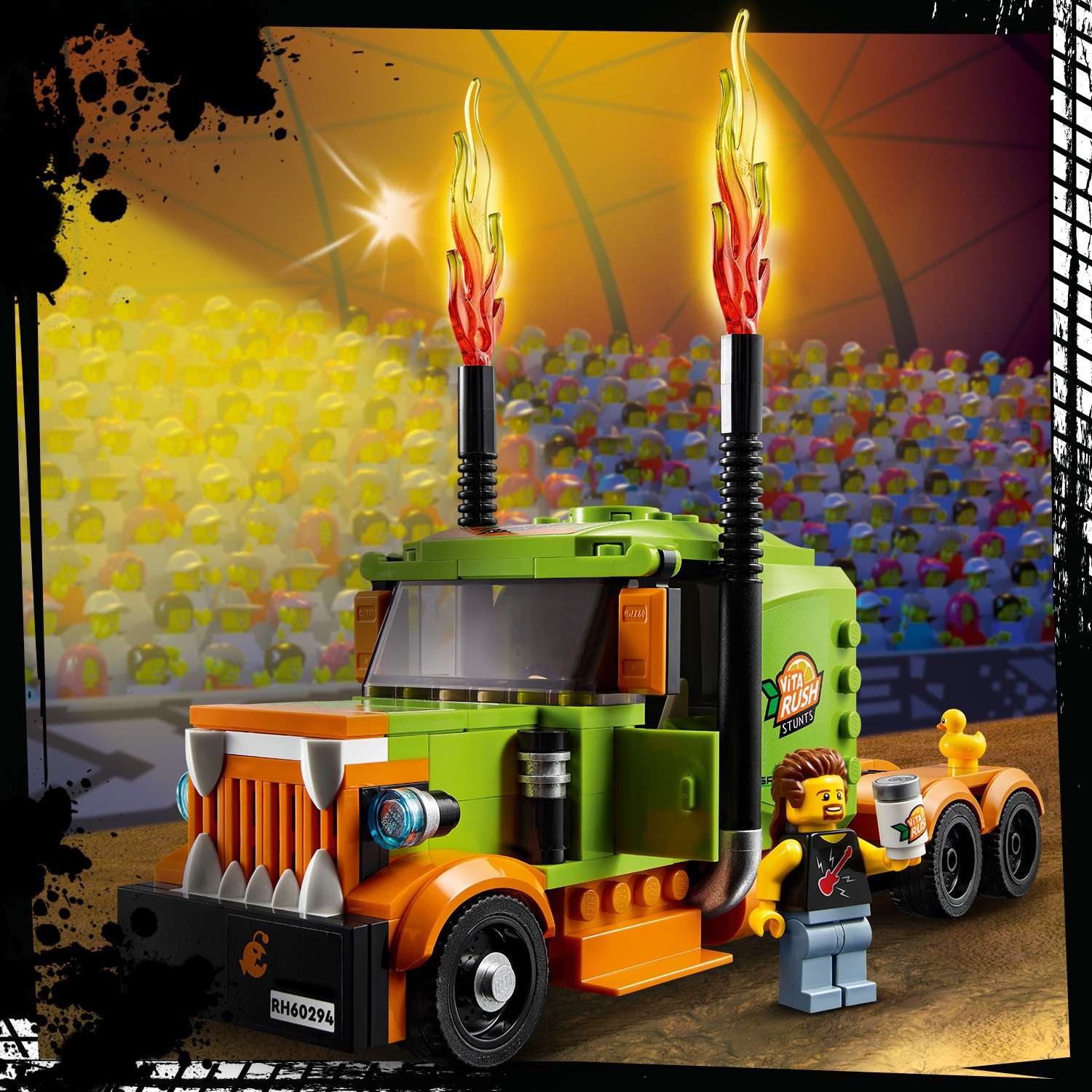 Конструктор LEGO City Грузовик для шоу каскадёров 420 дет. - фото 10