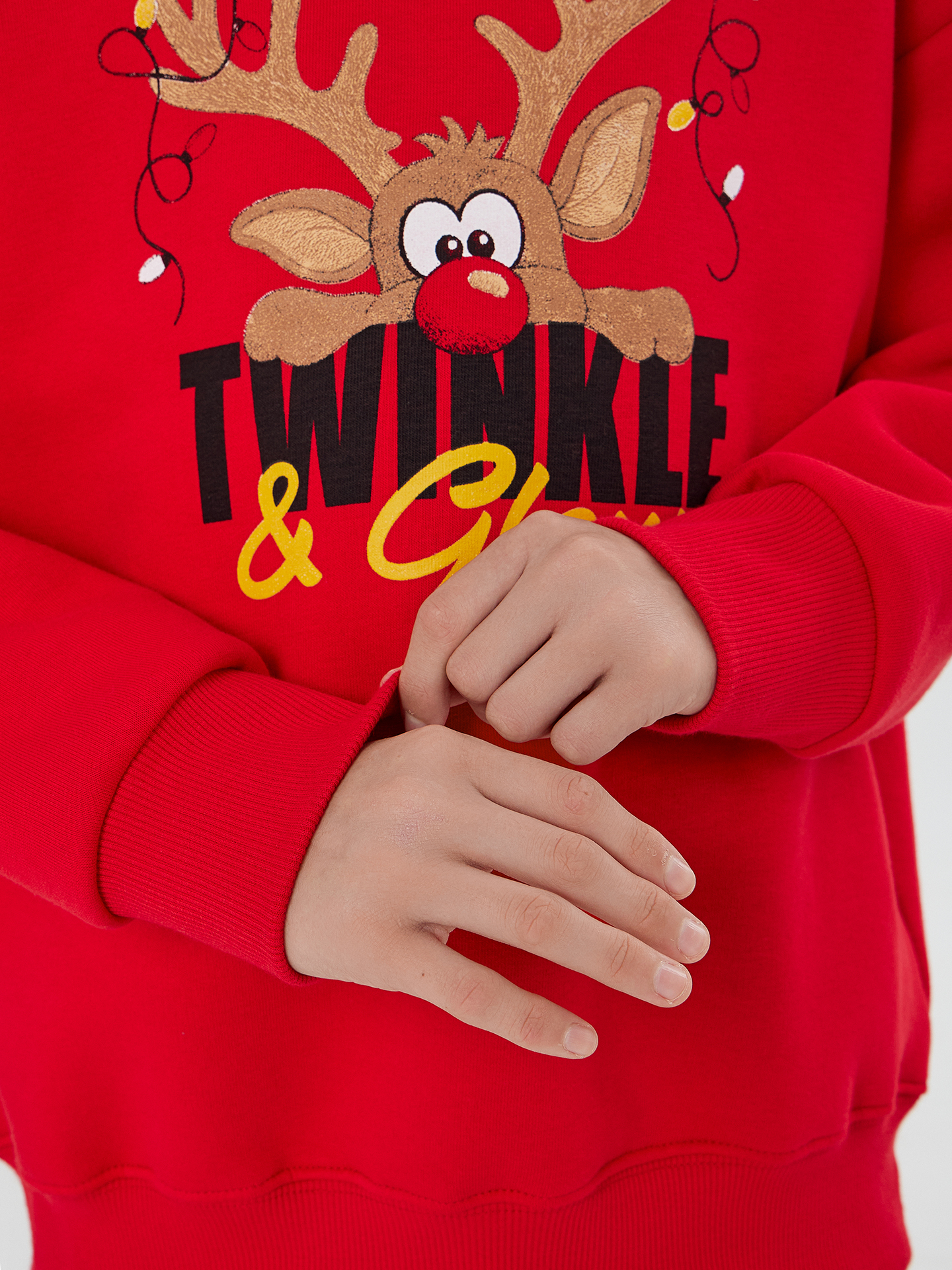 Свитшот Mark Formelle (Марк Формэль) 123437/1/красный +печать1 - фото 7