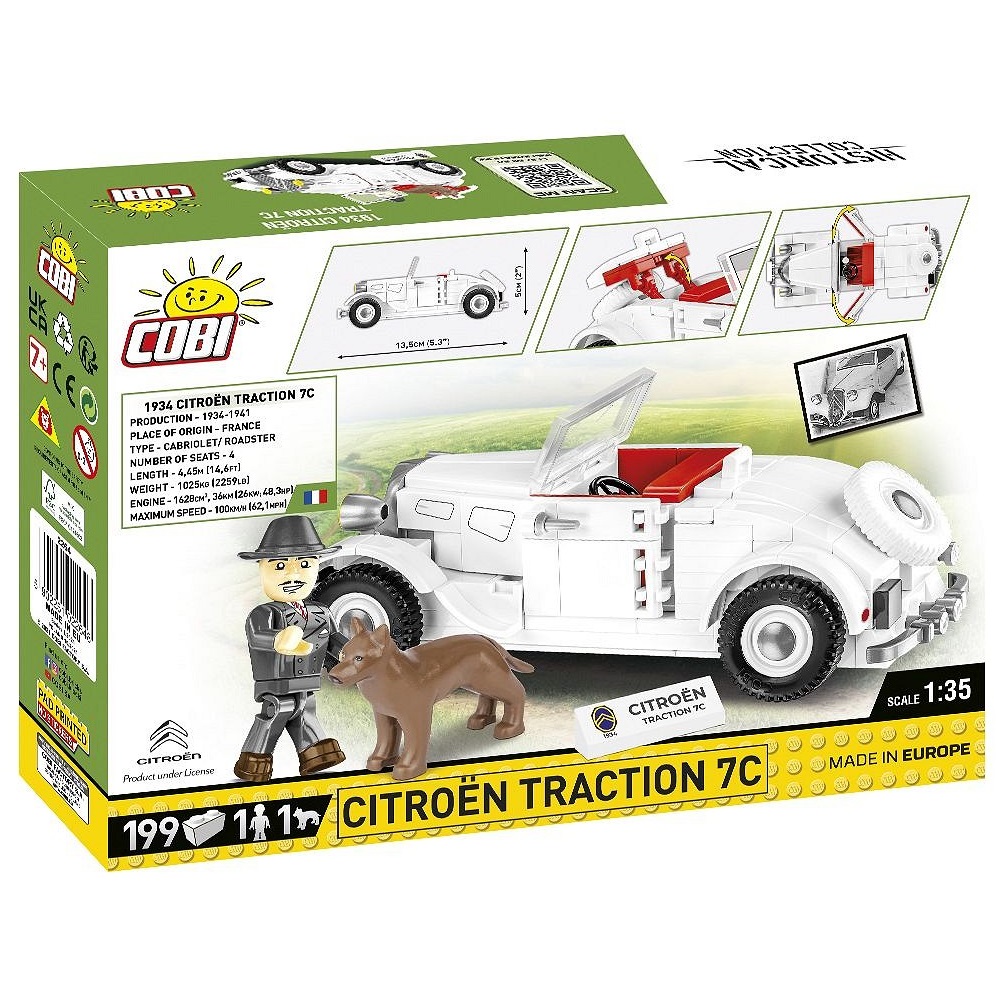Конструктор COBI Автомобиль Citroen Traction блочный - фото 2
