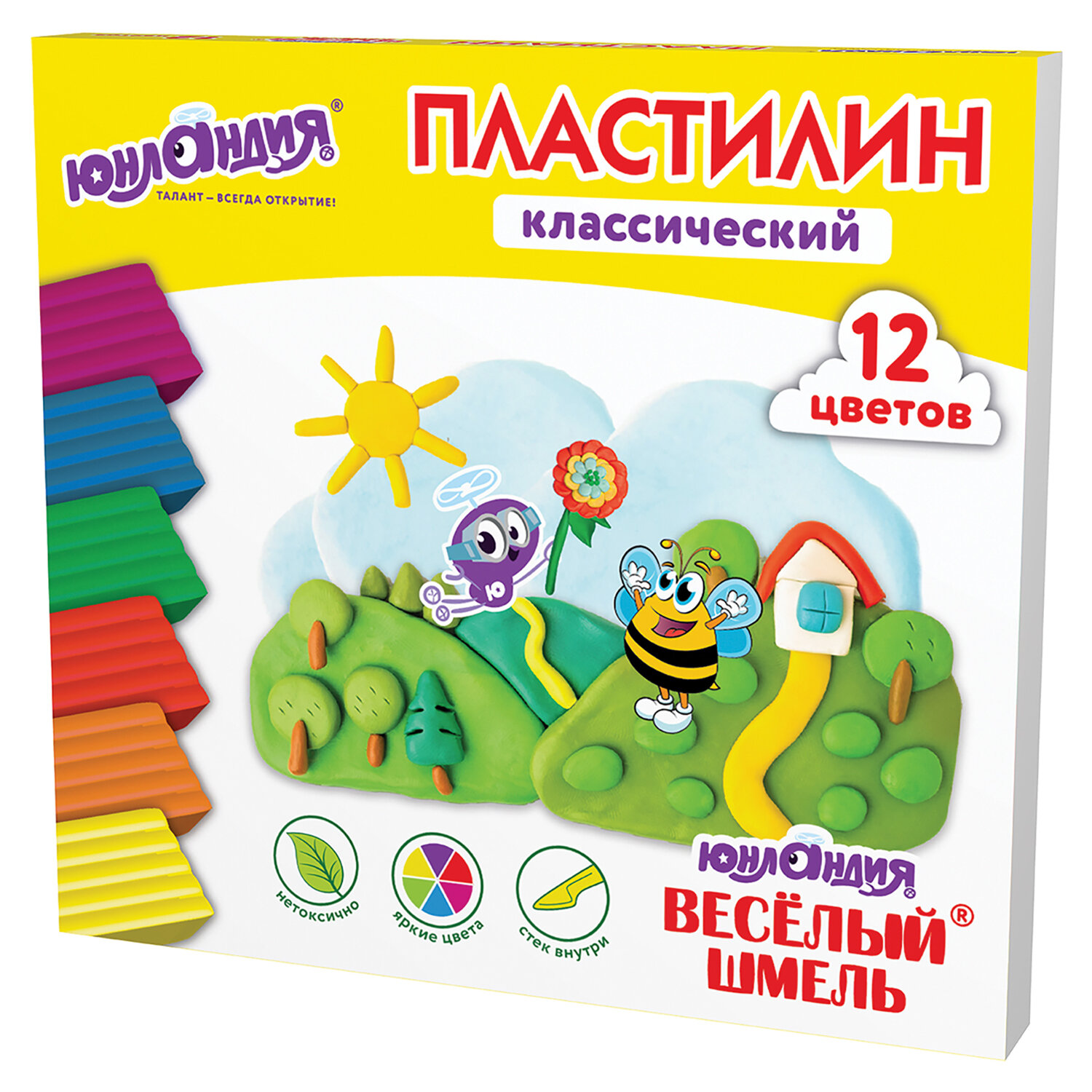 Пластилин Юнландия 12 цв. - фото 10