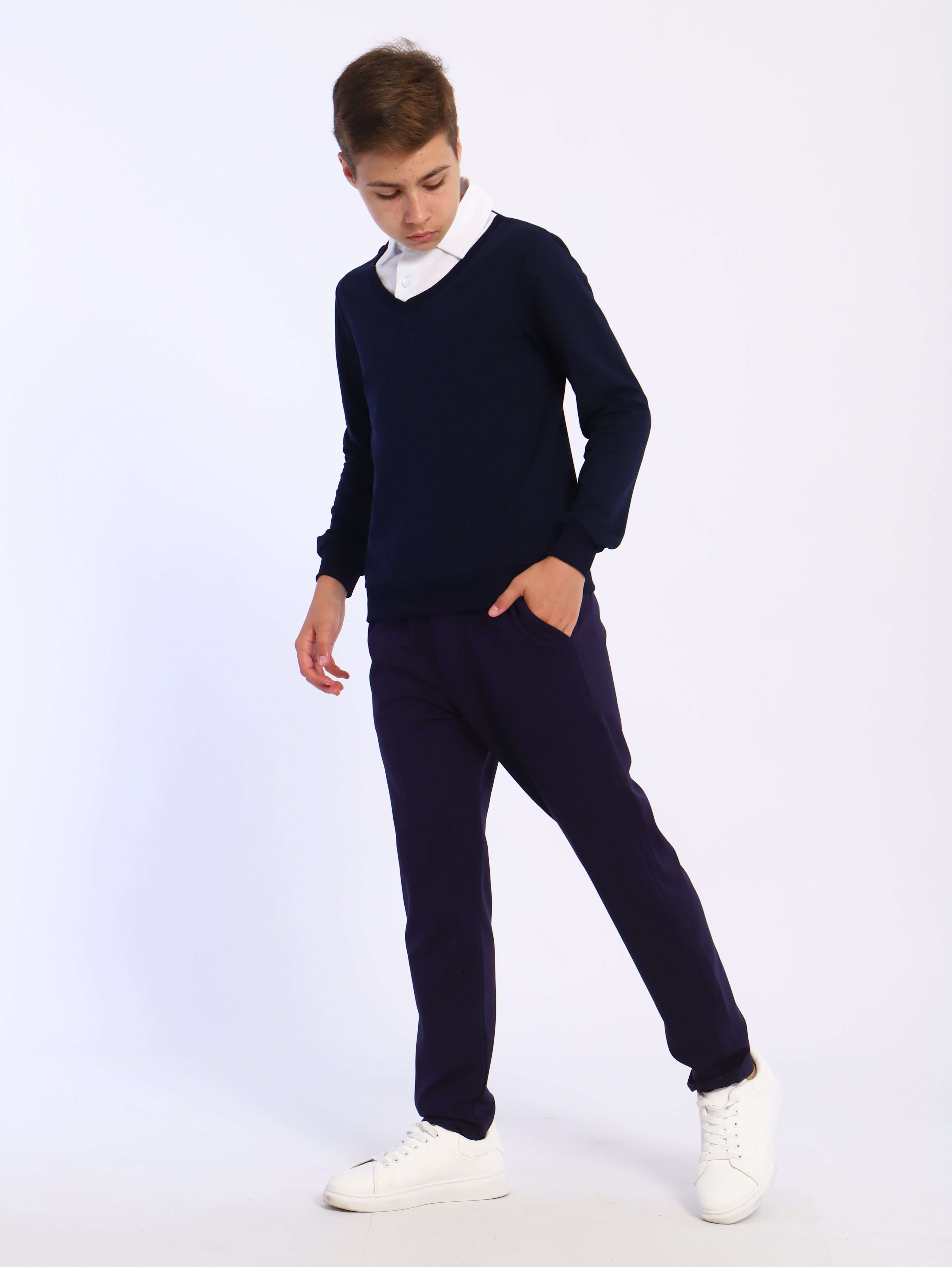 Джемпер ЛАДОШКИ Джемпер Альберт-1 синий - фото 7