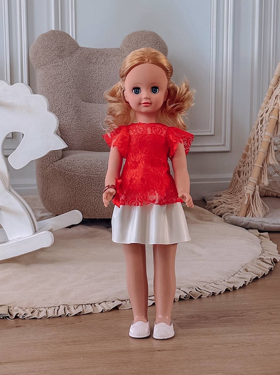 Кукла большая (ростовая) СТРАНА КУКОЛ говорящая Влада высота 60 см 17-C-7 - фото 17