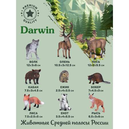 Игровой набор DARWIN Животные 9 штук
