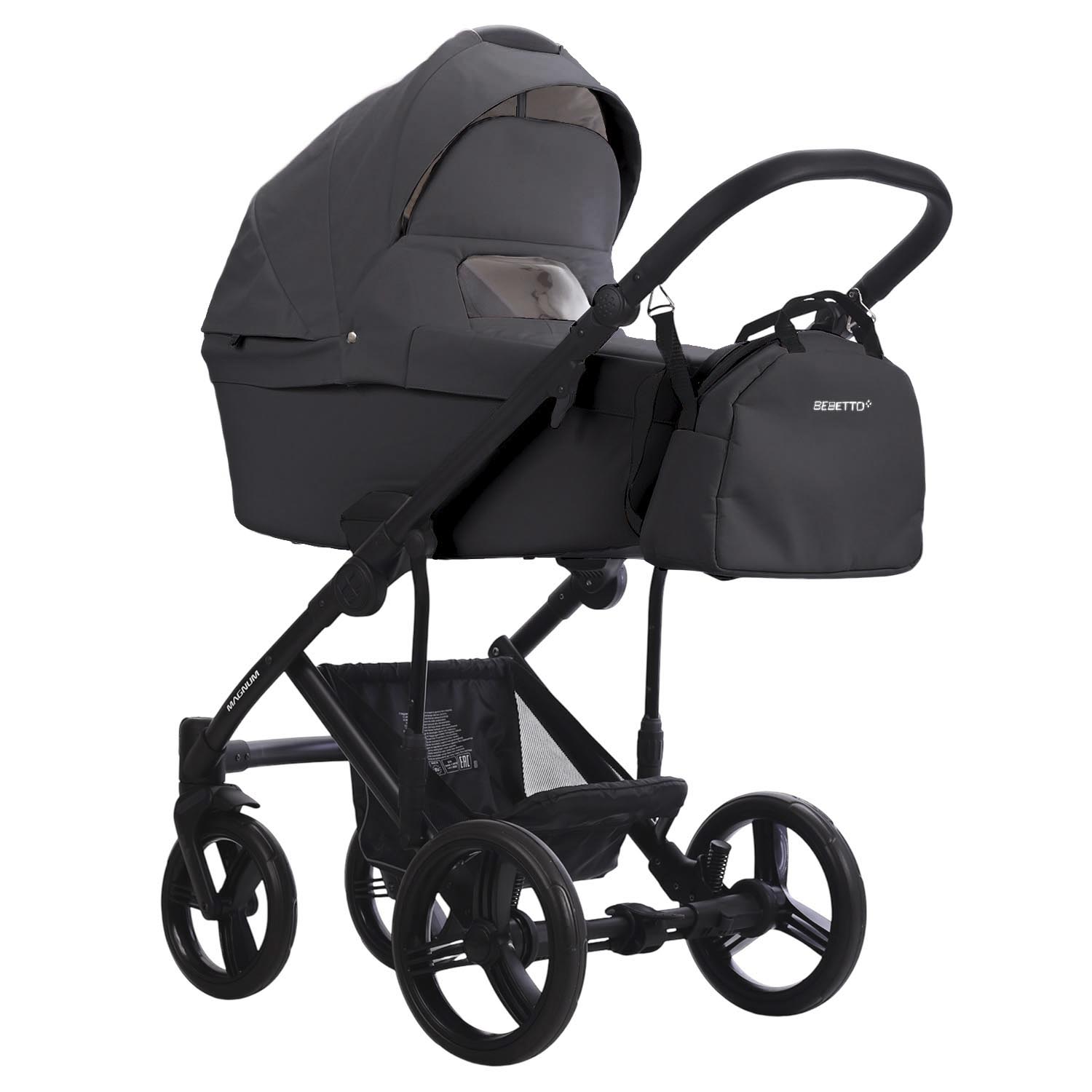 Коляска 2в1 Bebetto Magnum Light Pro серый - фото 2