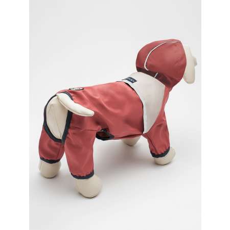 Дождевик для собак бордовый PIFPAF DOG