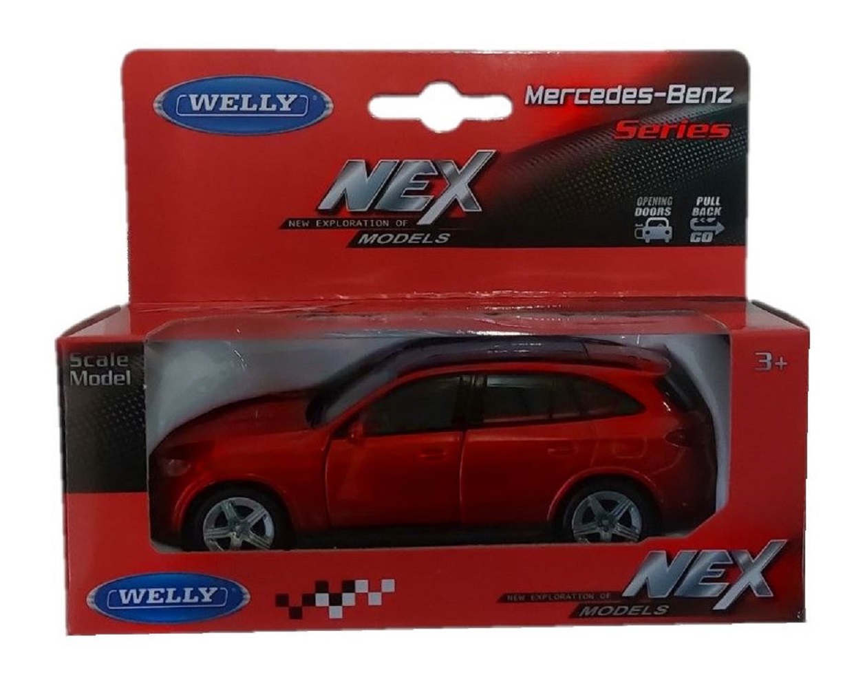 Автомобиль Welly Mercedes GLC AMG Line красный 1:38 43838W-RD - фото 1