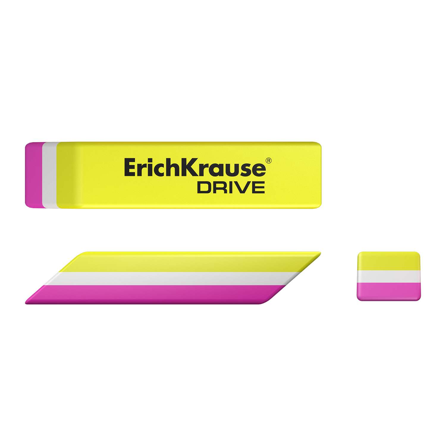 Ластик ErichKrause Drive 3 шт. - фото 2