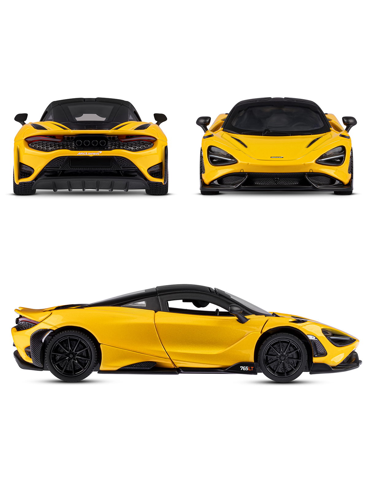 Автомобиль АВТОпанорама McLaren 765 LT 1:32 JB1251597 - фото 6