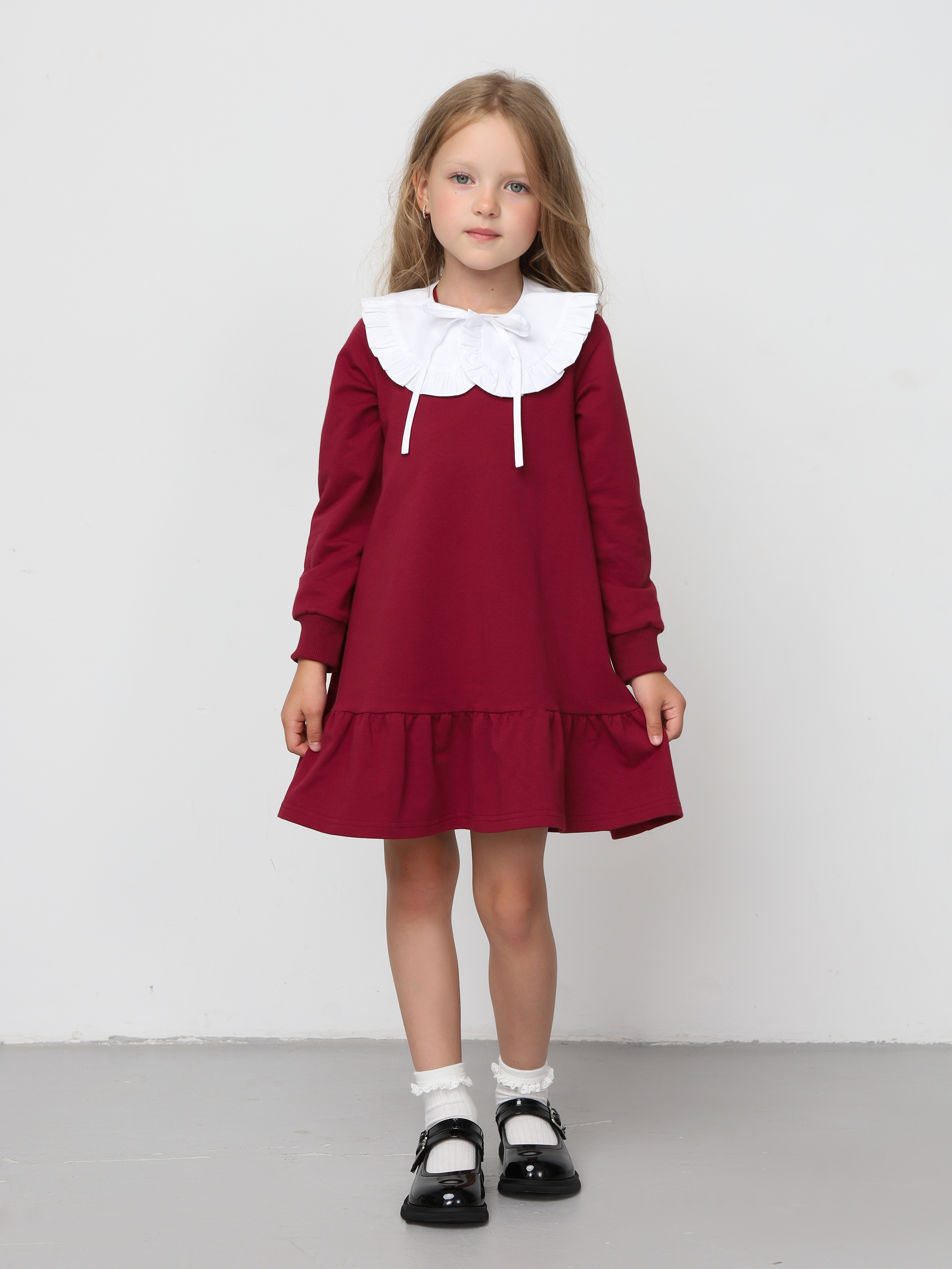 Платье Mini Me D5/бордо - фото 2