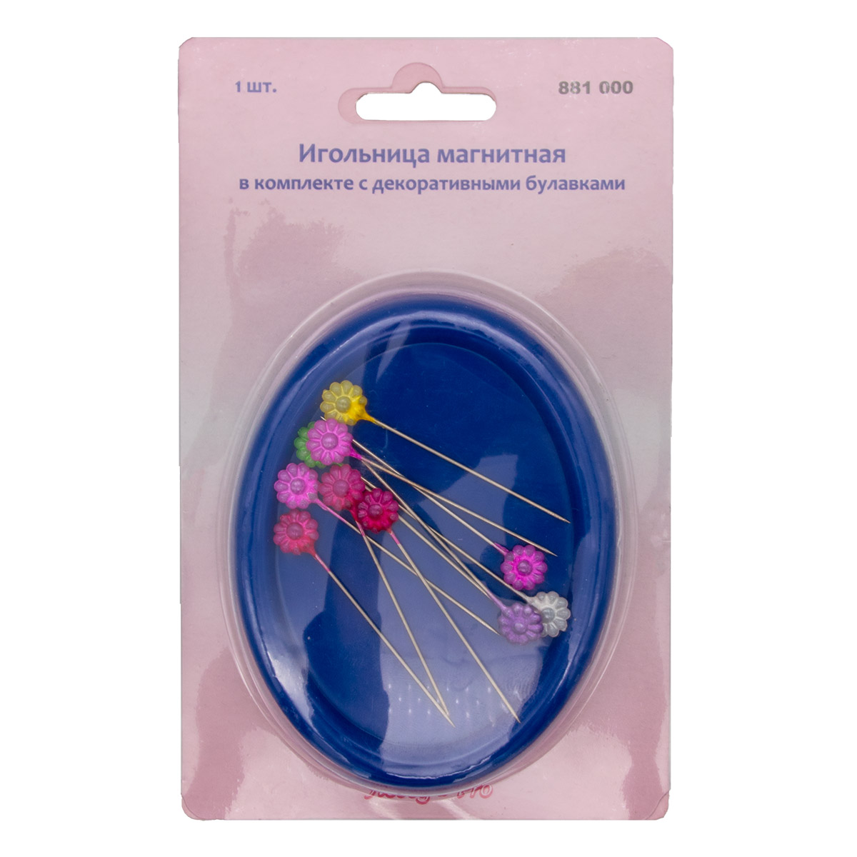 Игольница магнитная Hobby and Pro с декоративными булавками - фото 4