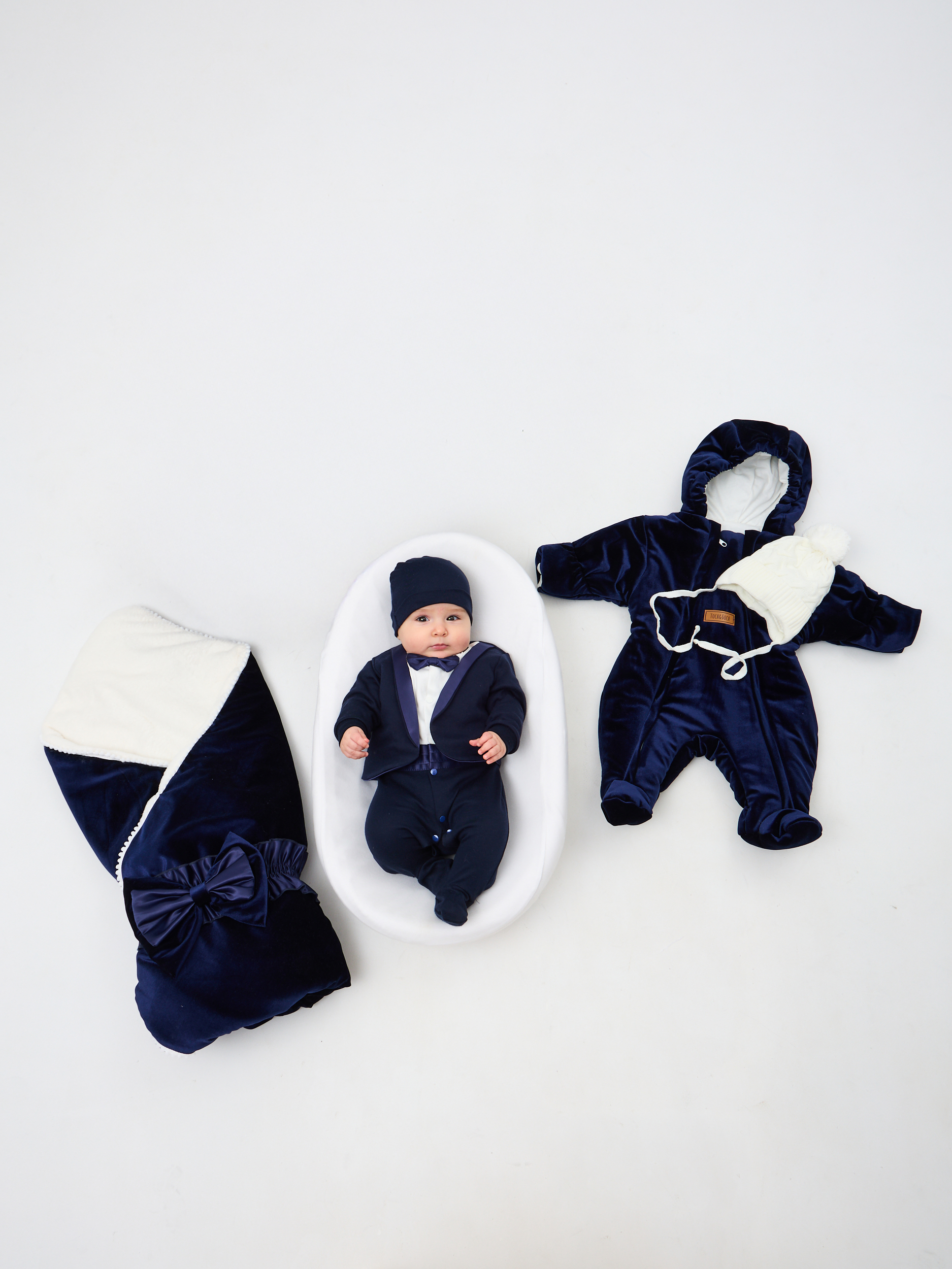 Конверт на выписку ТОСЯ БОСЯ Смокинг синий - фото 1