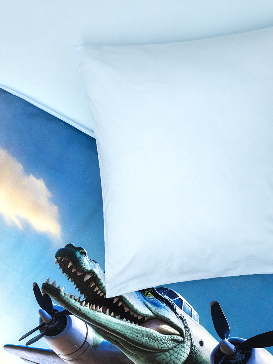 Комплект постельного белья BRAVO kids dreams Крокодило поплин полутораспальный 3 предм. - фото 12