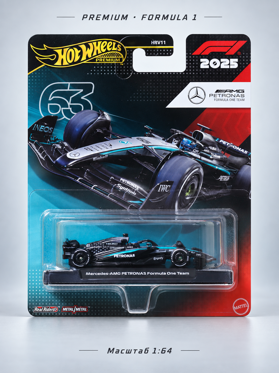 Болид Hot Wheels Premium Formula 1 JKD80 1:64 JKD80 - фото 1