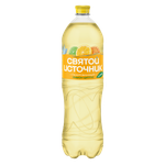 Напиток безалкогольный Святой Источник Вода + Сок со вкусом цитрусов газированный 1.50л ПЭТ