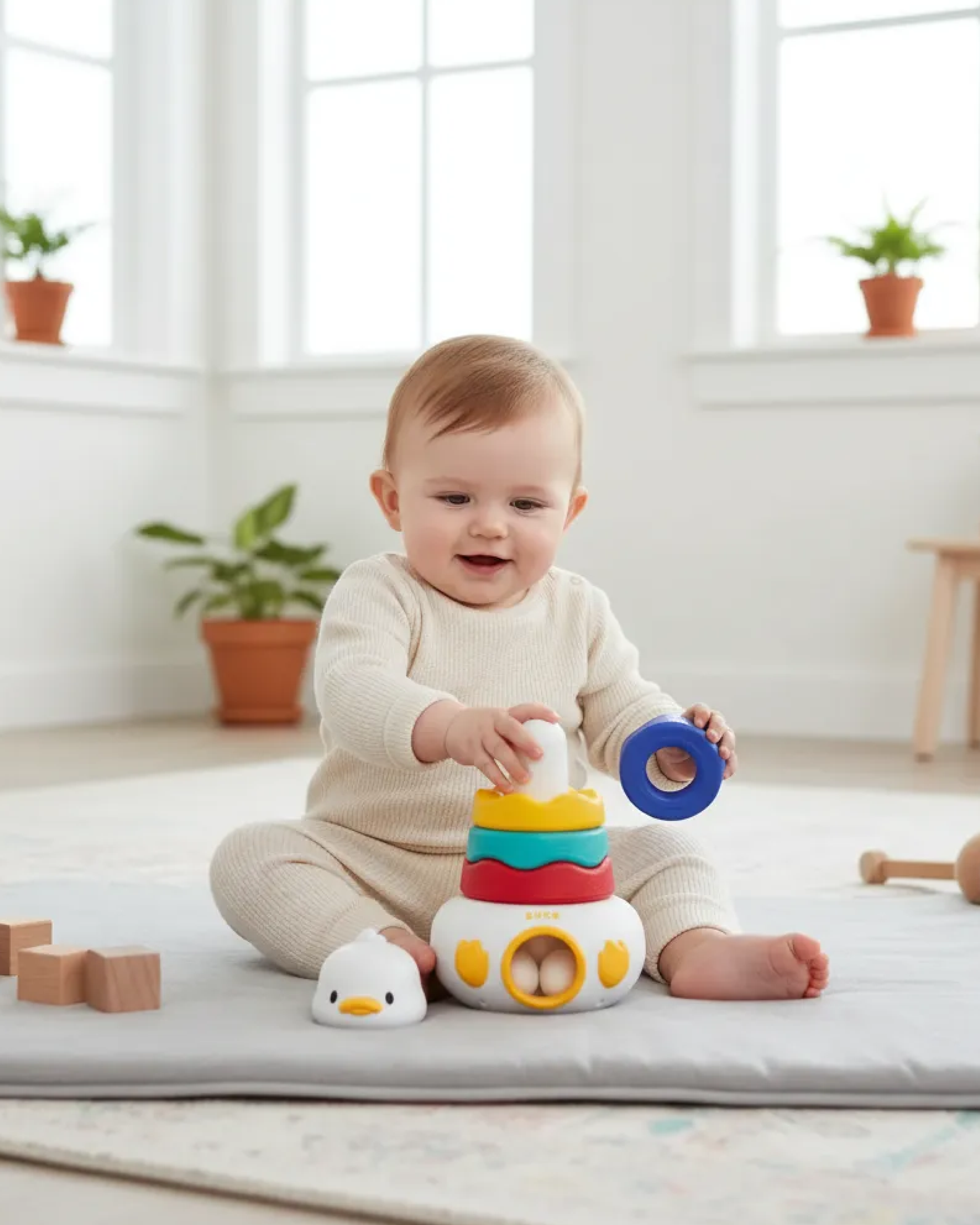 Игрушка BabyGo пирамидка Уточка - фото 2