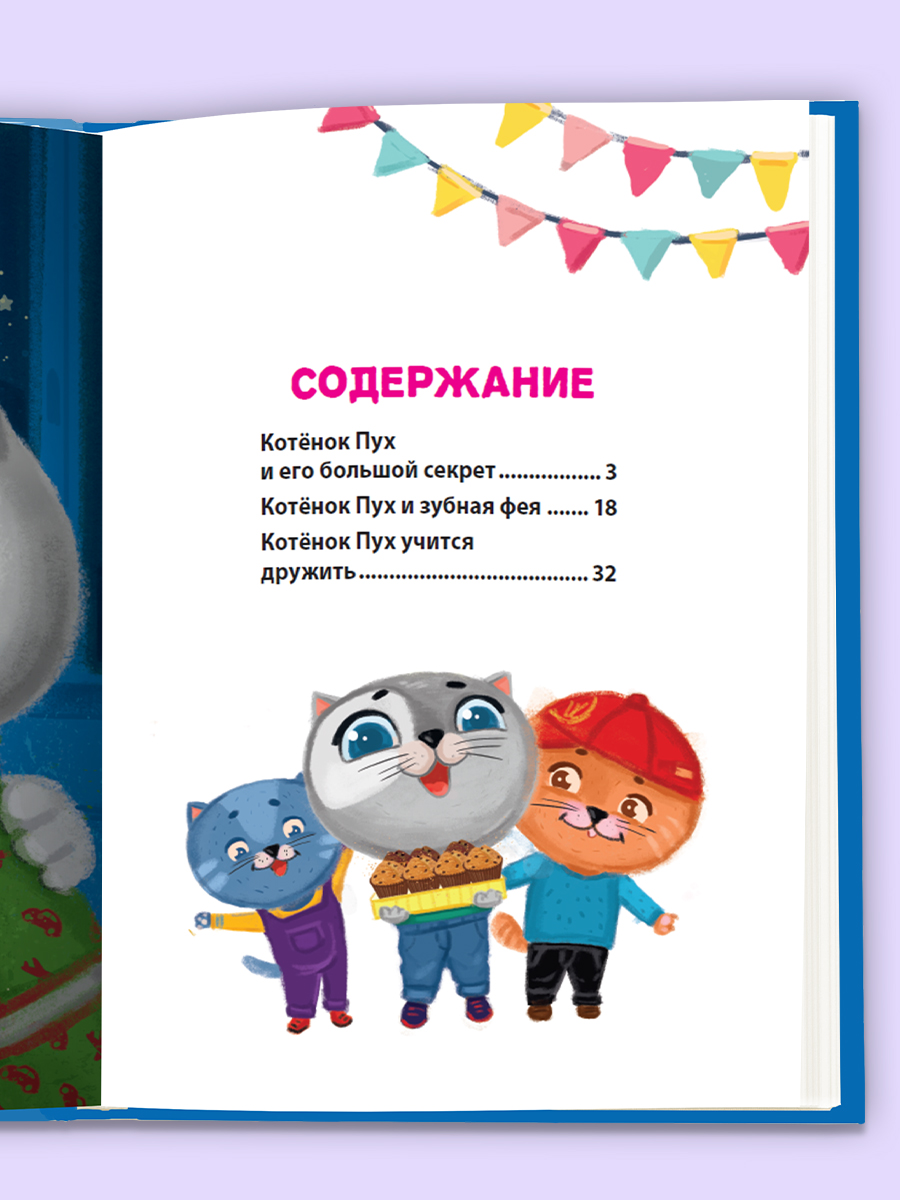 Книга Проф-Пресс Лучшая книга сказок. Сказки про котёнка Пуха. 48 стр. 25х33 см - фото 3