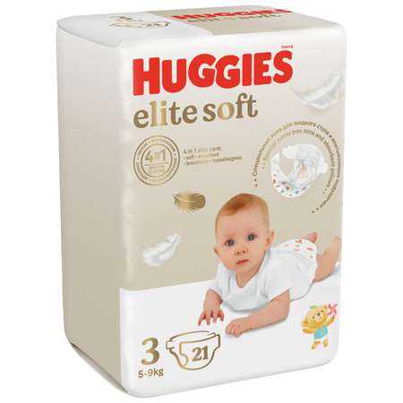 Подгузники Huggies Elite Soft 3 (5-9 кг) 21 шт.