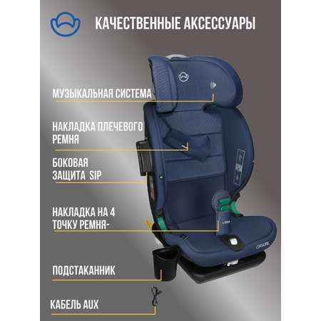 Автокресло Casual Goldfix Plus Isofix 1/2/3 (9-36 кг) серый