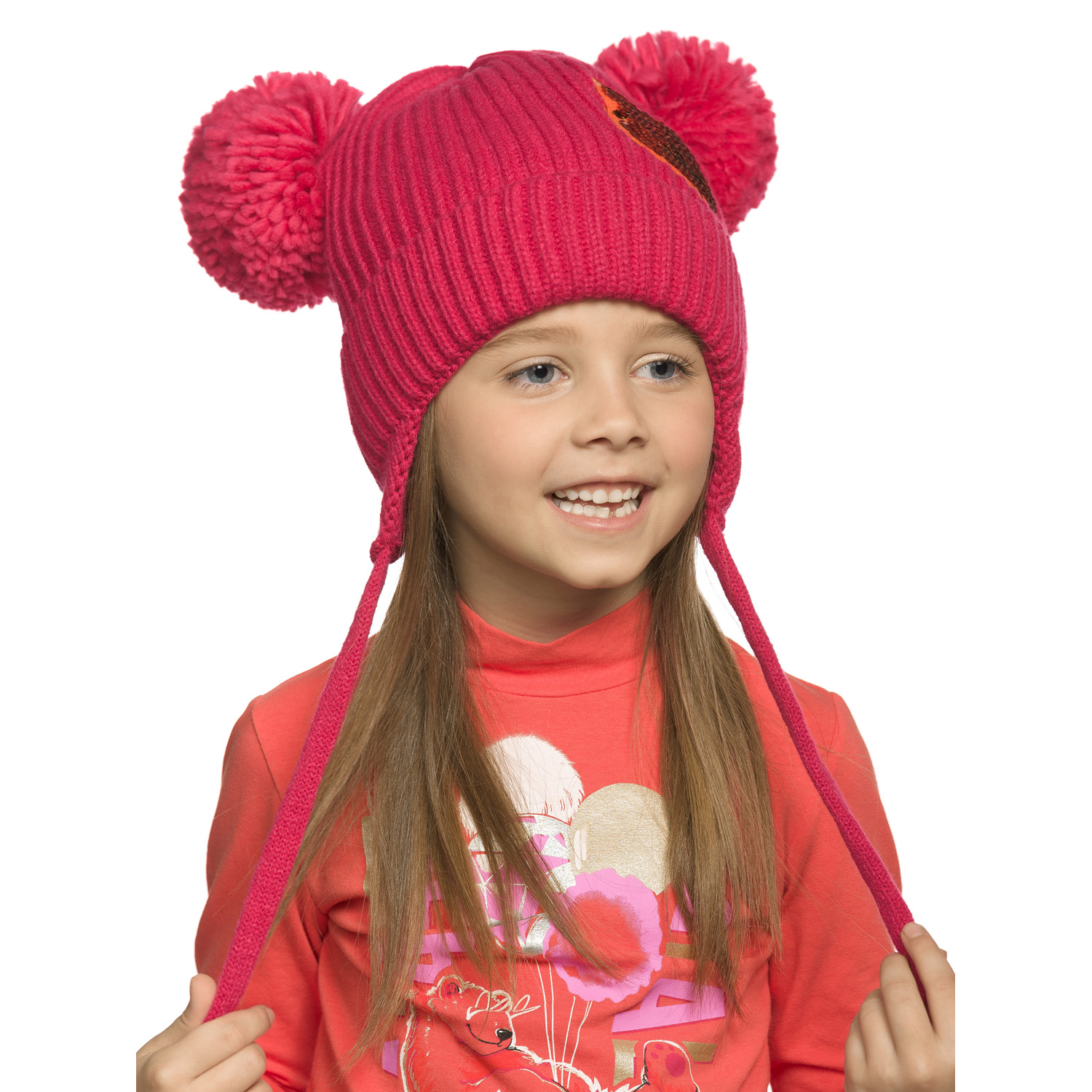 Шапка Pelican GKQX3253/Малиновый(25) - фото 4