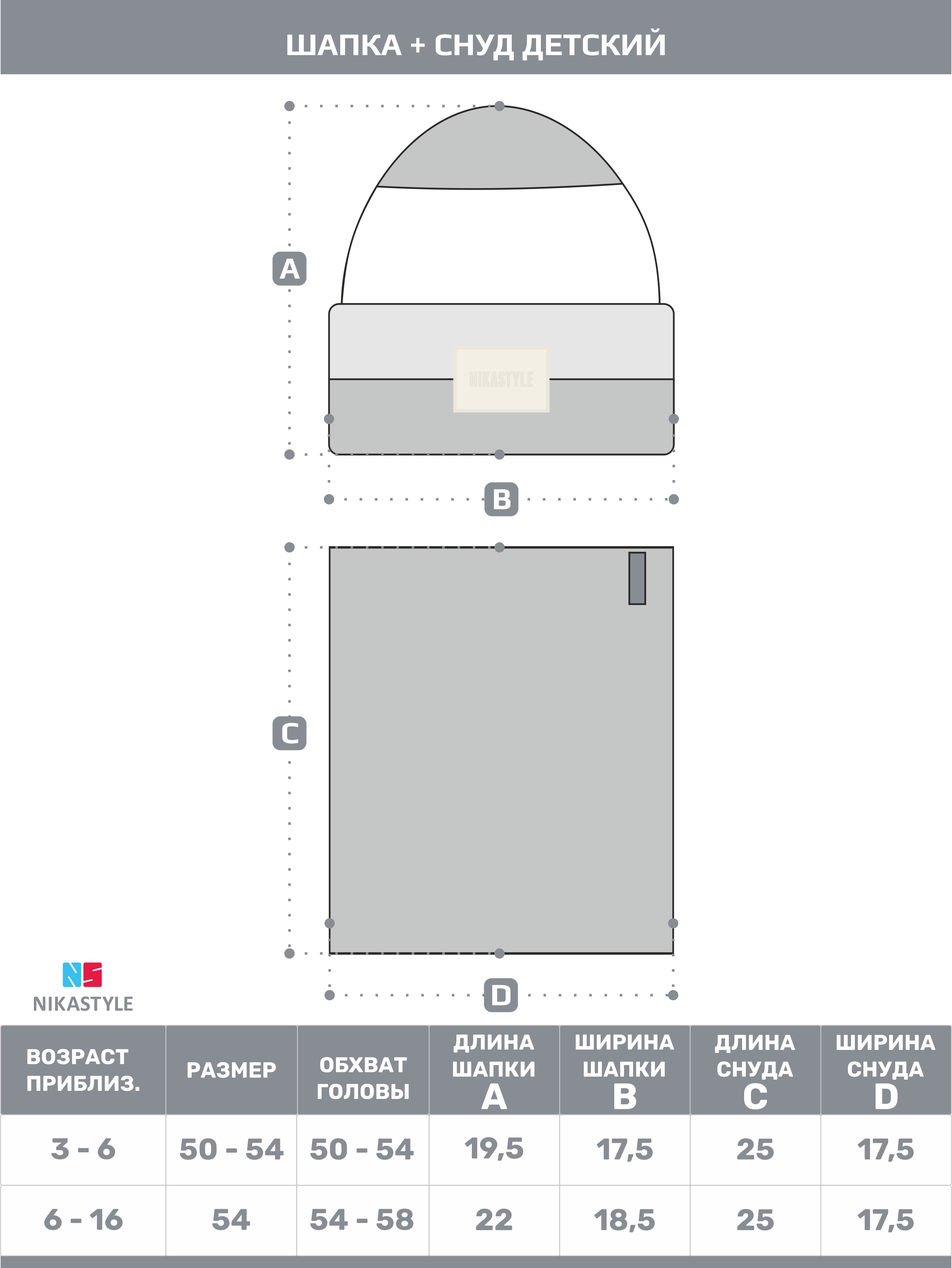 Шапка и снуд NIKASTYLE 12з16524 черный/молоко - фото 9