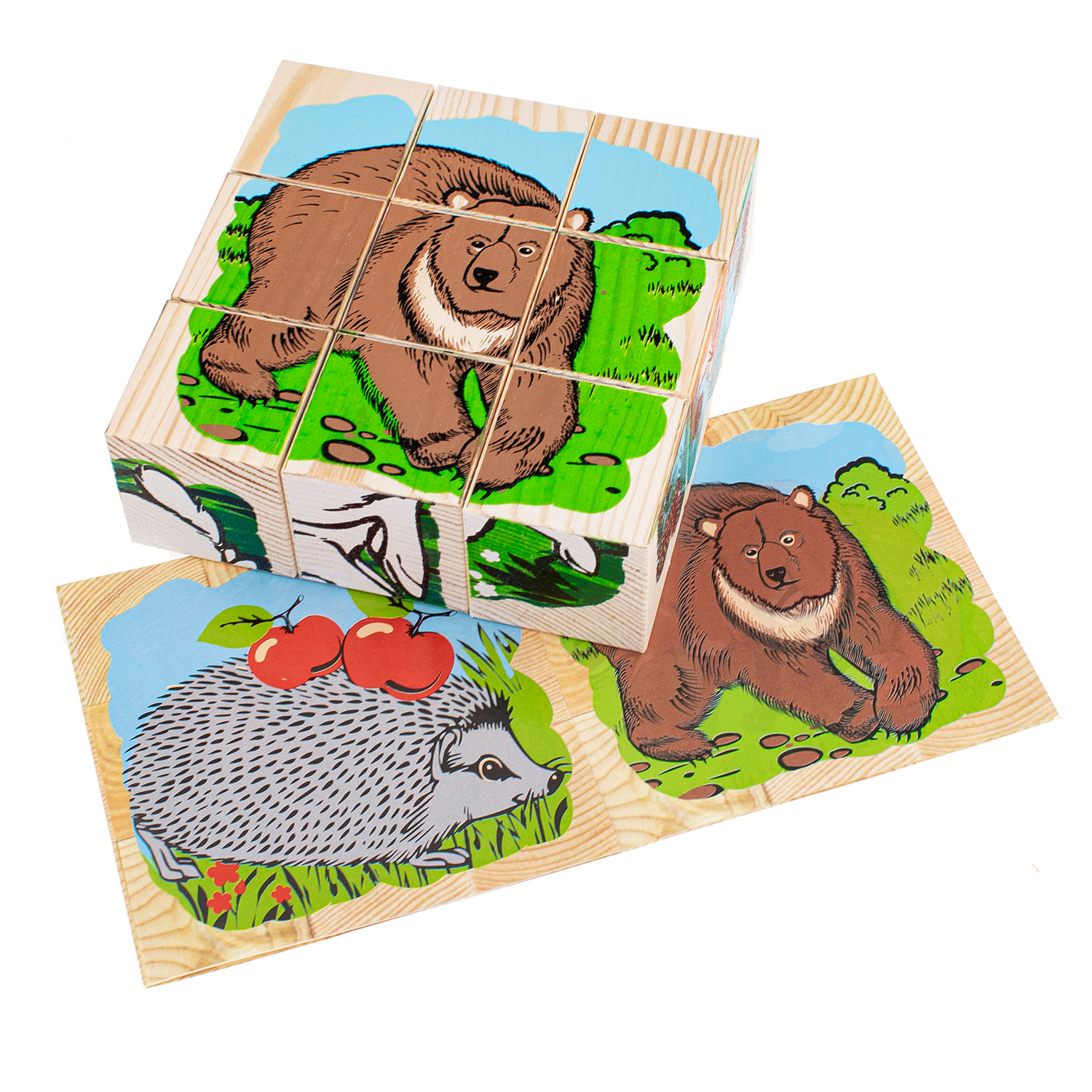 Игрушка Томик кубики Животные леса - фото 7