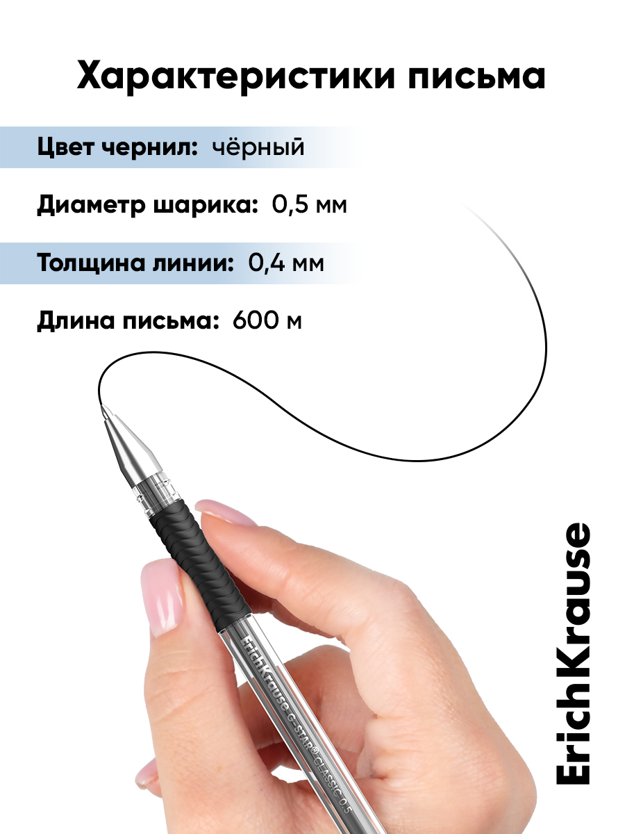 Ручка гелевая ErichKrause 12 шт. - фото 9